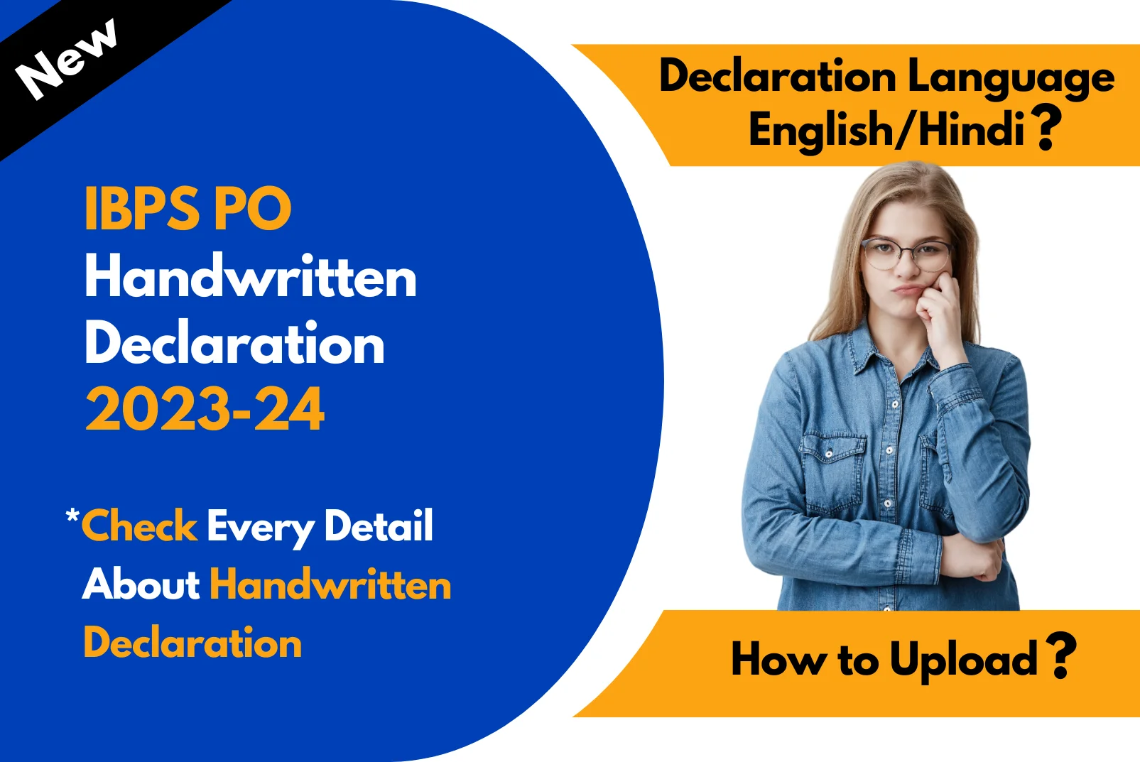 IBPS PO Handwritten Declaration 2022 Official Format